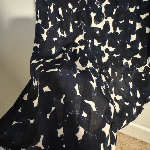 Seraphine Navy Blue 2 in 1 Maternity & Nursing Dress - Picture 4 of 7